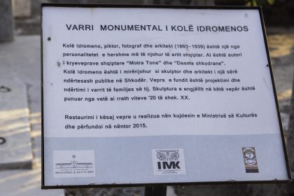 Tomba di Kole Idromenos - Cimitero di Scutari - Albania