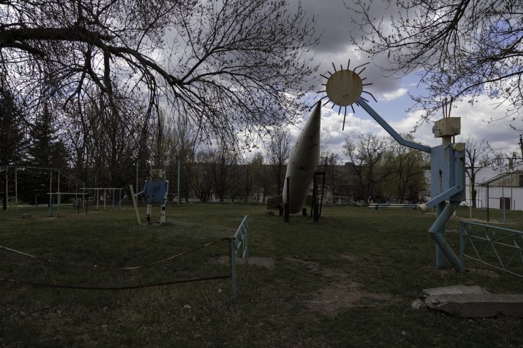 L'Asilo di Stepanivka - Repubblica Popolare di Donetsk (Ex Ucraina - Donbass) - 2018. Il parco giochi.